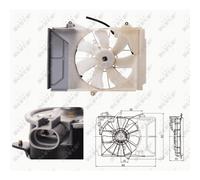Ventola Motore Raffreddamento Ventola Compatibile Per Toyota Yaris 1.0 1.4 D-4D