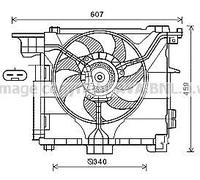 VENTOLA MOTORE SMART 451 DAL 07-> NUOVA