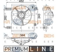 Ventola Motore Smart City ForTwo 700 Benzina 800 Diesel 2004-2007 ORIGINALE