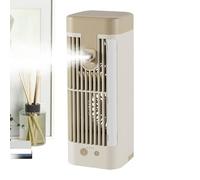 Ventola nebulizzante - Ventola portatile per raffreddamento ad acqua con luce a 3 velocità | Mini raffreddatore d'aria evaporativo USB con nebulizzazione Funzionamento silenzioso | Ventole di raffredd