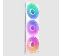 NZXT F420 RGB Core - Unità Ventola a Singolo Telaio da 420mm con 3 Ventole RGB da 140mm - Controllo Velocità e Illuminazione - Alta Pressione Statica e Flusso d'Aria - Bianco
