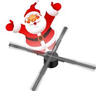 Ventola olografica 3D, Proiettore Olografico 3D Con Display Pubblicitario, Lettore Da Parete, Ventilatore 3D Naked Eye 2K HD LED Photo Video Con 722 LED
