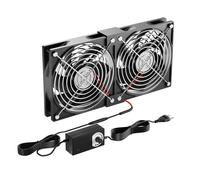 VENTOLA PC 240 MM 12V PER CASE CON SPINA DI RETE E REGOLATORE DI VELOCITÀ RAFFRE