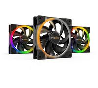 be quiet! Light Wings 120mm PWM Triple Pack, 3 ventole incluse, illuminazione ARGB, tanti colori e modalità, pale ottimizzate per il rumore, pressione statica elevata, turbolenze a basso rumore