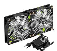 Ventola PC da 120/240 mm, 12V PC Ventilatore - Velocità del Vento Regolabile, Portatile Ventilatore per Computer, Ventola di Raffreddamento Elettronica per Laptop/TV Box/Armadio AV/PS4/Router (240MM)