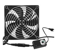 Ventola per alloggiamento da 120 mm, ventola per PC da 220 V, con controllo della velocità, ventola a doppio cuscinetto a sfera, ventola assiale, ventola silenziosa per PC, laptop, TV, radio, router,