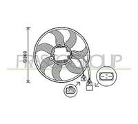 Ventola Per Audi A4 (b7) Dal 2004 Al 2007 Ad022f003 1k0959455ea