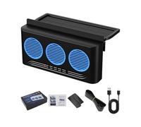 Ventola Per Auto Ad Energia Solare - Ventola Per Radiatore Con Sfiato A 3 Uscite | Circolatore D'aria Montato Sul Finestrino Per Veicoli, Camper, Autostrada, Viaggi Su Strada, Guida Quotidiana, Cabine