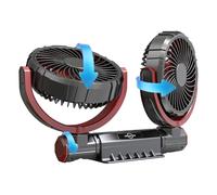 Ventola per auto, ventola USB per auto | Ventola silenziosa a doppia testa - Ventola a 3 livelli di velocità Funzionamento USB silenzioso Rotazione a 360° per i viaggi estivi Mantiene al fresco animal