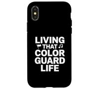 Ventola per banda musicale Living That Color Guard Life Custodia per iPhone X/XS