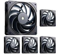 Ventola per case Cooler Master Mobius 120 OC - Design lama ad anello (PWM), ammortizzatori antivibranti, cuscinetti a sfera, mozzo motore metallo (max. 88,1CFM, 4,75 mmH2O, 39,3dBA) - Blu scuro e nero