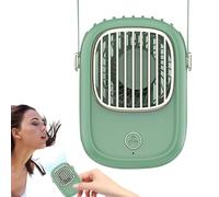 Ventola per collana ad aria appesa - Cooler del collo portatile, ventola del cordino USB | Dispositivo a flusso d'aria indossabile leggero, soffiatore di brezza personale a 3 velocità, per do