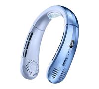 Ventola per collo senza lama - ventola del collo portatile | Fan per il collo | Ventola di raffreddamento indossabile | Fan del collo personale | Anche il display a LED del volume d'aria ha funzionato