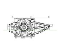 Ventola Raffreddamento Del Motore PRASCO per Fiat Panda/Panda Classic