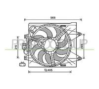 PRASCO FT124F004 Ventola radiatore