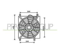 Ventola Per FIAT SEDICI Dal 2007 Al 2013 FT360F001 71743783