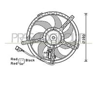 PRASCO MN308F001 Ventola radiatore