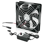 Ventola per PC da 120 mm ventola da 12 V con spina di alimentazione e regolatore