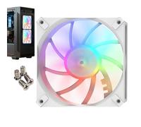 Ventola per PC, ventola di raffreddamento al computer, dispositivi di raffreddamento della CPU silenziosi RGB a profilo per l'uso di casa e sul posto di lavoro, strumento di ottimizzazione del flusso