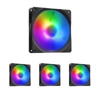 Ventola per radiatore Cooler Master Mobius 140P ARGB - Design con lama ad anello (PWM), sistema cuscinetti dinamici ad anello (max. 76,5 CFM, 2,3 mmH2O, 30 dBA), telaio Air-Focus smussato RGB Gen 2