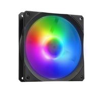 Ventola per radiatore Cooler Master Mobius 140P ARGB - Design con lama ad anello (PWM), sistema cuscinetti dinamici ad anello (max. 76,5 CFM, 2,3 mmH2O, 30 dBA), telaio Air-Focus smussato RGB Gen 2