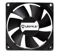UNYKAch 80.80.25 sistema di raffreddamento per computer Case per computer Ventilatore 8 cm Nero NEW