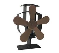 Ventola per stufa a 5 pale alimentata a calore per legna da ardere più grande sul camino per legna per bruciatore Qu