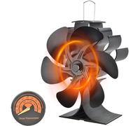 Ventola per Stufa a Legna 6 Pale Ventilatore per Camino Risparmio Energetico ECO