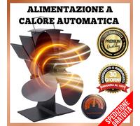 Ventola per Stufa a Legna Alimentata a Calore con Termometro ✅ 4 Ventole ECO