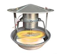 Ventola per stufa da 40 W per bruciatori a legna Ventilatore di scarico in metallo con nucleo in rame Motore silenzioso per rimozione del fumo ventilazione per camini, stufe, forni, caldaie, finitura