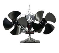 Ventola per stufa in lega di alluminio avviata a caldo, struttura a doppio trapano per una ventilazione rafforzata e un'azione silenziosa, negazione dell'elettricità necessaria per la negazione della