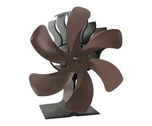Ventola per stufa sul camino per legna per bruciatore Silenzioso per stufa a legna a pellet per idea 6 Stufa Ventilatore alimentato a caldo Non c'è bisogno di elettricità per legno