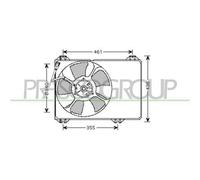 PRASCO SZ034F001 Ventola radiatore