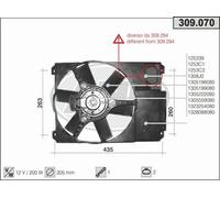 Ventola PEUGEOT BOXER 230L 1.9 DT 4x4 66kw 96-98