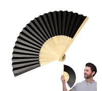 Ventola pieghevole in seta - ventola portatile vintage da 8 pollici | Eleganti fan retrò con cornice decorativa per donne, ragazze, danza, cosplay, accessori per il raffreddamento del matrimonio ed es