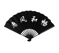 Ventola pieghevole in tessuto di seta - Set di ventole a sonagli | Ventilatore manuale in tessuto | Ventola pieghevole portatile | Ventilatore palmare spagnolo cinese per appassionati di danza cosplay