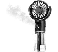 Ventola portatile portatile con portata con nebbia d'acqua Mini ventola di mano USB ricaricabile con a 4 velocità a 4 velocità per piccoli ventilatori per piccoli accessori per le donne (viola)