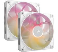 Ventola PWM supplementare Corsair iCUE LINK RX140 MAX RGB Dual Pack da 140 mm Bianca