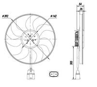 Ventola, raffreddamento motore NRF 47926