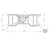 Ventola, raffreddamento motore NRF 47944