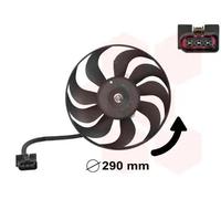 VAN WEZEL 5888745 Ventola radiatore per VW Golf IV Schrägheck (1J1) POLO (9N)