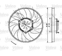 Ventola, raffreddamento motore VALEO 696082