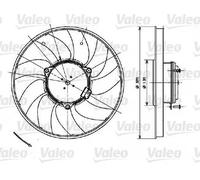 Ventola, raffreddamento motore VALEO 696083