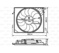 VALEO Ventola, Raffreddamento motore 696881 Compatibile con: RENAULT MEGANE IV Grandtour, MEGANE IV Schrägheck, MEGANE IV Stufenheck, TALISMAN Grandtour