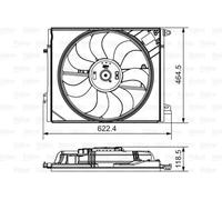 Ventola, raffreddamento motore VALEO 696882