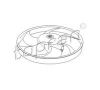Ventola radiatore 721 518 TOPRAN per PEUGEOT CITROËN
