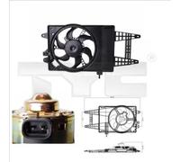 Ventola radiatore 809-0004 TYC per LANCIA FIAT