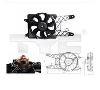 Ventola radiatore 809-0012 TYC per FIAT SEICENTO / 600