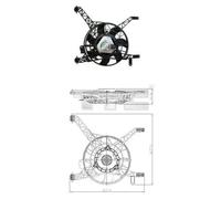 Ventola radiatore 810-0041 TYC per FORD FIESTA VI B-MAX FIESTA VI Van B-MAX Van