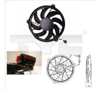 Ventola radiatore 826-0004 TYC per PEUGEOT 206 Hatchback 206 SW 206 Tre volumi
